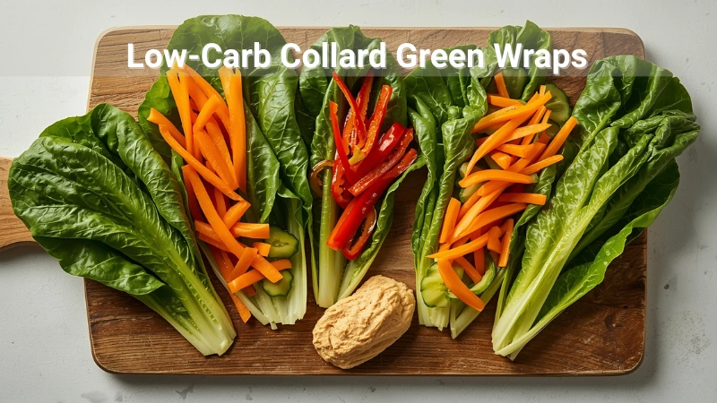 easy vegan lunch recipes – collard green vegetable wraps