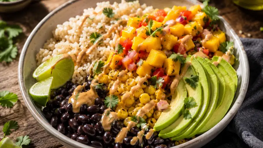 high protein plant based lunches with black bean power bowls in vegan gluten free lunch recipes