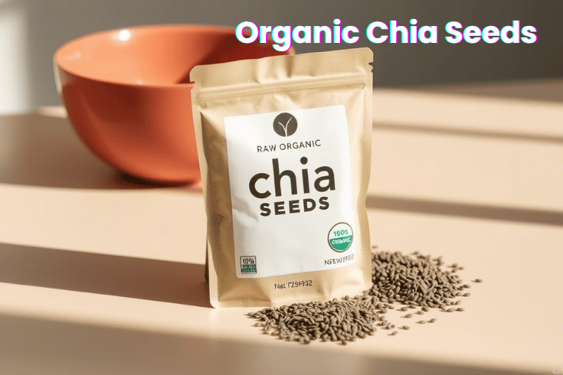 Raw Organic Chia Seeds in a packet