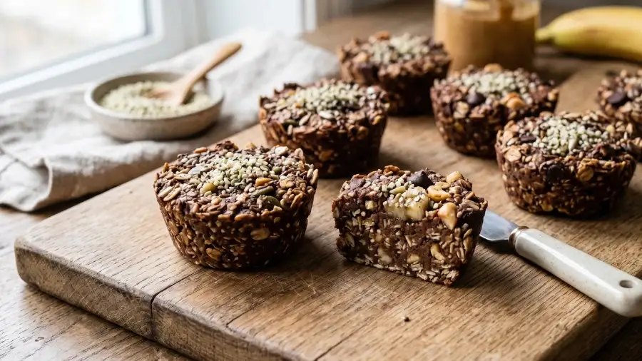 peanut butter banana vegan protein snack meal prep