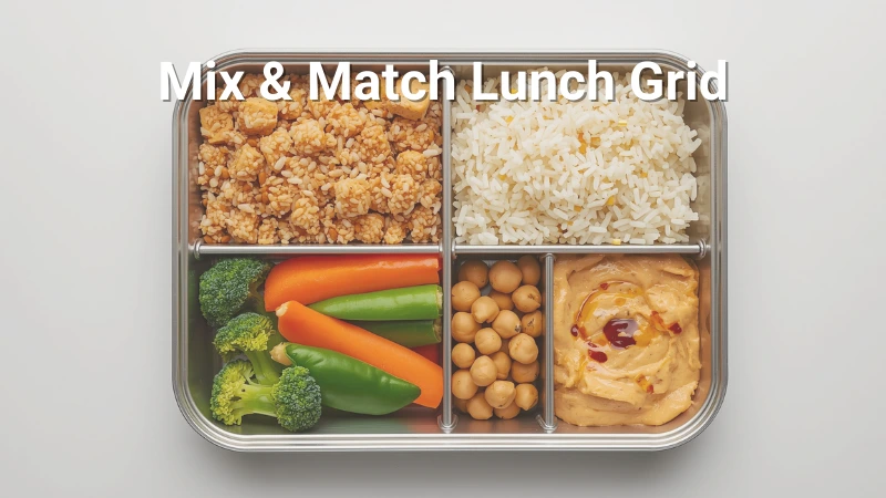vegan lunchbox ideas mix and match components