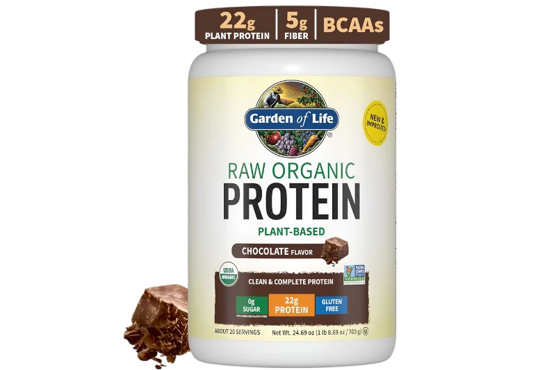 Garden of Life Chocolate Protein Powder Product Jar