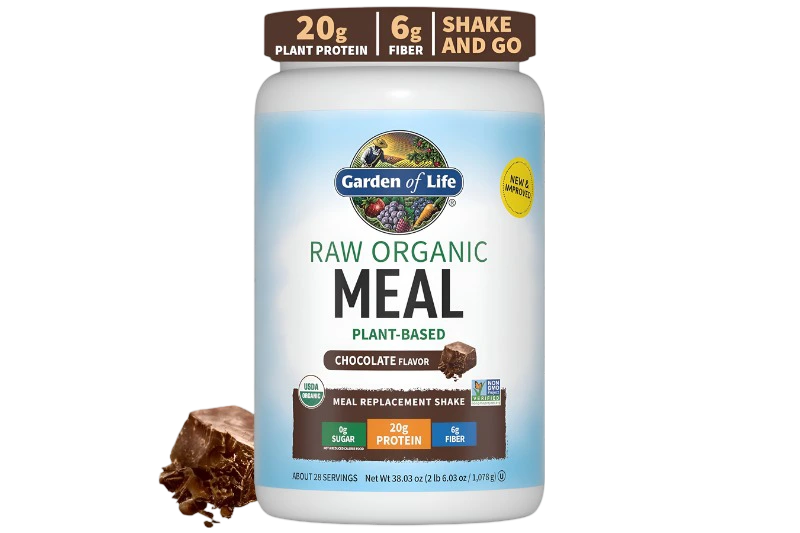 Garden of Life Meal Replacement Chocolate Powder Product Jar