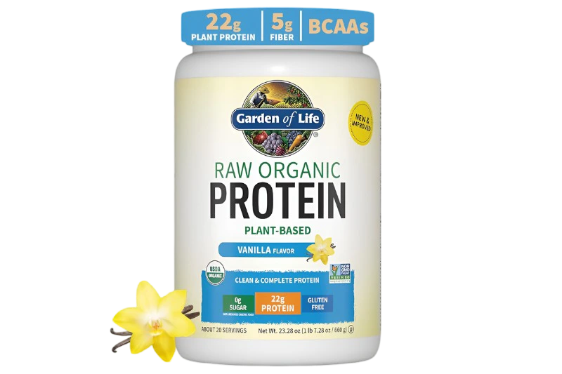 Garden of Life Vanilla Protein Powder Product Jar