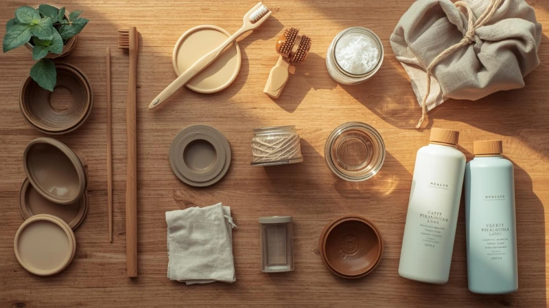 Eco-friendly swaps for vegan lifestyle including cruelty free vegan cleaning products and sustainable living tips for vegans.