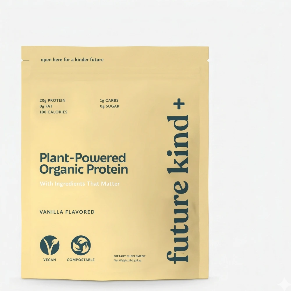 Organic vegan protein powder gluten free dairy free – Future Kind vanilla plant protein