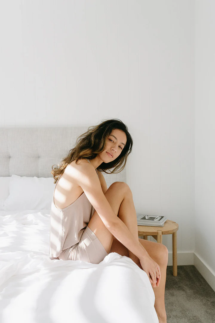 NakedLab Bamboo duvet cover in neutral tones, eco-friendly hypoallergenic bedding